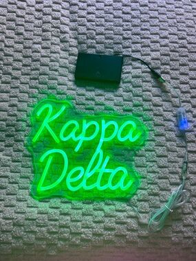 Kappa Delta Neon Wall Sign - Adjustable brightness